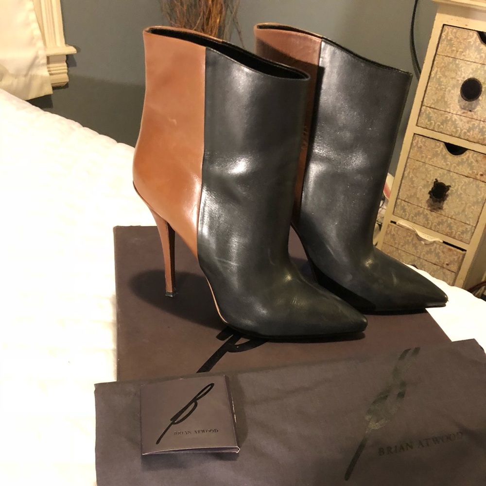 Weekend Sale!! Brian Atwood Bicolor Boots- sz 8